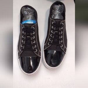 Clarks Black and White Sneakers